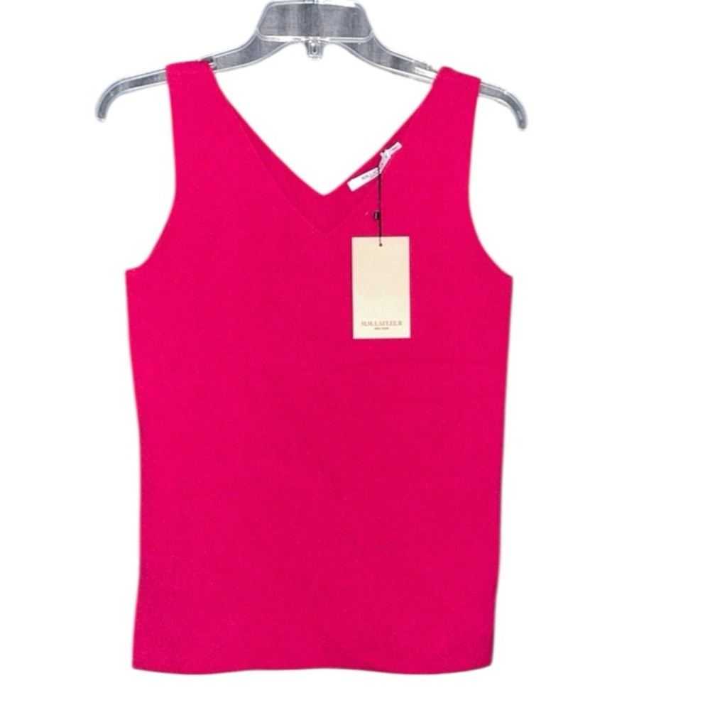 New MM Lafleur “Peggy” top v neck tank in primrose sz M
